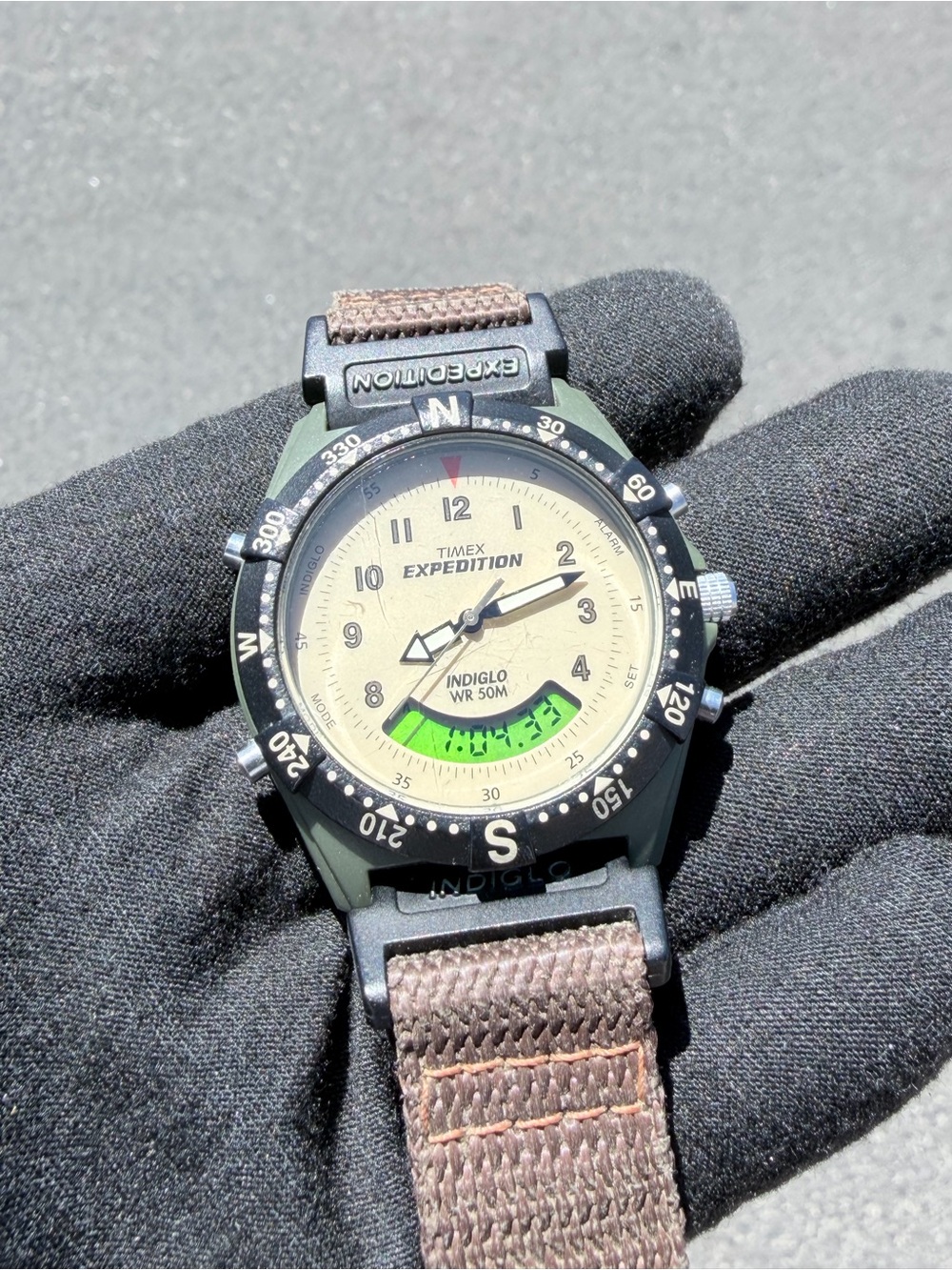 Vintage 1993 Timex Expedition HH Ana-Digi Men’s Watch Indiglo WR50M Working